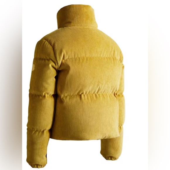 Moncler Yellow Antre Short Down corduroy - Picture 2 of 10